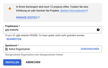 Create Project Api Key