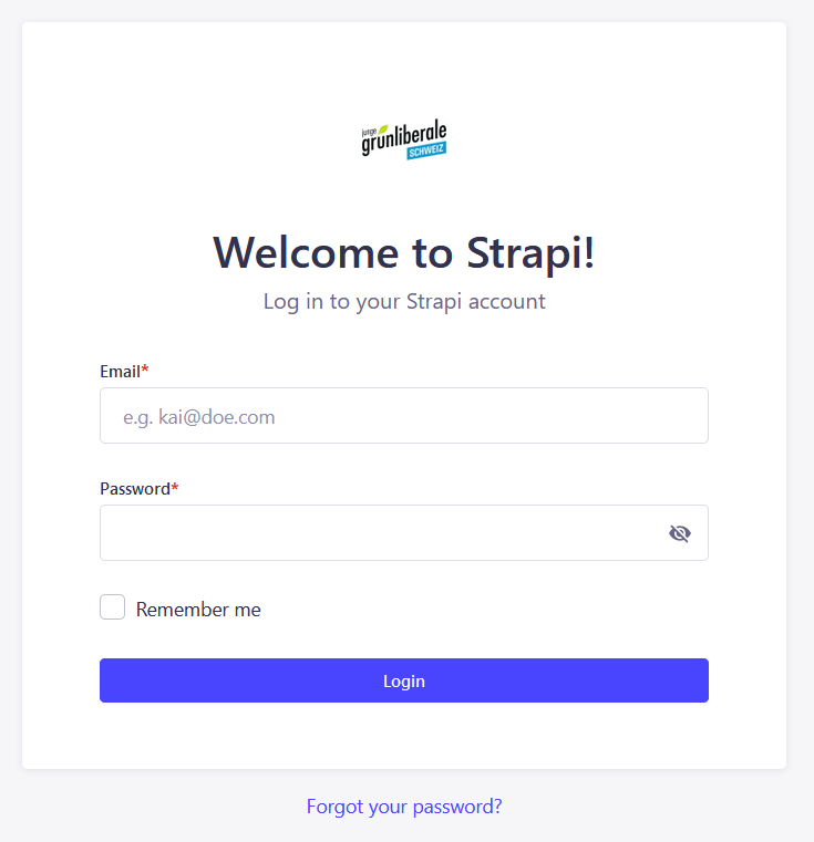 Strapi Login